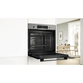 Bosch HBD435RS64 (HBA514BS3 + PIF64RBB5E) Serie 4, Backofenset (Induktionskochfeld, A+, 71 l)