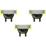 Für OneBlade Elektrorasierer und Langhaarschneider, langlebiger, zum Trimmen, Stylen und Rasieren,3er-Pack,360 Rasierklinge(nicht original Philips)