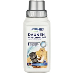 Heitmann Daunenwaschpflege , Flüssigwaschmittel reingt und pflegt  Textilien mit Daunen- und Federfüllung, 250 ml - Flasche