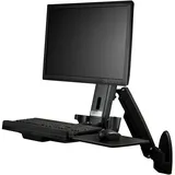 Startech StarTech.com Wandmontage Sitz-/ Steh Workstation - 1 Monitor bis zu 24" - VESA - Höhenverstellbarer Ergonomischer Schreibtisch