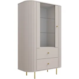 ax living Vitrine Halay 1 Tür & 2 Schubladen 0 x 0 x 0 cm Beige