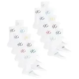 JACK & JONES Tennissocken Herren Schwarz Weiß One Size JACDIRECT TENNIS SOCK 20er Pack Weiß/Pack 4 One Size