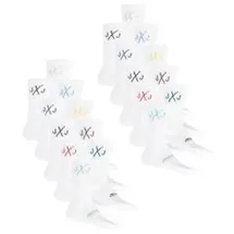 JACK & JONES Tennissocken Herren Schwarz Weiß One Size JACDIRECT TENNIS SOCK 20er Pack Weiß/Pack 4 One Size