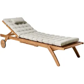 Beliani Auflage 192 x 56 x 5 cm taupe 1 St.