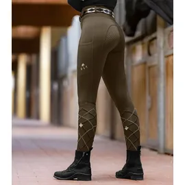 Elt ThermoReitleggings Ella, grünbraun, Gr. 164