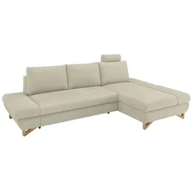 furn.design Ecksofa Struktur-Stoff 284 cm Beige
