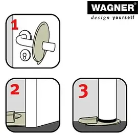 Wagner Türstopper Grau 11 x 1 x 11 cm