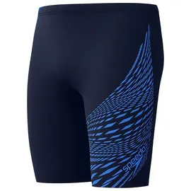 Speedo Medley Logo Jammer - Navy / Cobalt Pop, 30