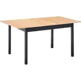 Beliani Esszimmertisch 80 x 74 x 80 cm braun/schwarz