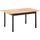 Beliani Esszimmertisch 80 x 74 x 80 cm braun/schwarz