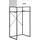 trendteam Strike Weiß Schwarz 60 x 132 x 48 cm