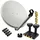 PremiumX SAT Anlage 80cm Schüssel Hellgrau Quad LNB Monoblock 8x F-Stecker SAT-Antenne