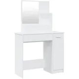 vidaXL Schminktisch mit Spiegel Weiß 86,5x35x136 cm
