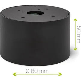 linovum SMOL LED Aufbauspot matt schwarz - flach & schwenkbar - Deckenspot inkl. wechselbarem LED Modul 5W neutralweiß 230V