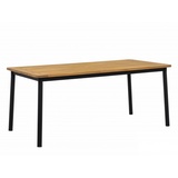 AppleBee Apple Bee Elle Dining Tisch Aluminium/Teak 180x90 cm