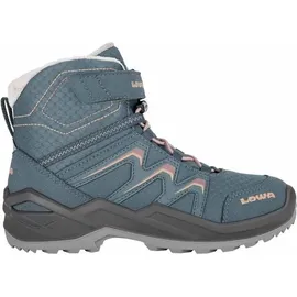 Lowa Maddox Warm GTX MID JR petrol/rose 33