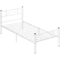 Homcom Bettrahmen für Matratze 200 x 90 cm, Bettgestell