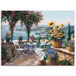 Wandbild ARTLAND "Momente der Meditation", grün (farbe bild(er): grün), B:60cm H:45cm, Canvas, Leinwand, Bilder, als Leinwandbild, Poster, Wandaufkleber in verschied. Größen