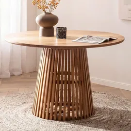 FineBuy Ø 120 cm braun