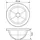 ESYLUX Linsenmaske ALVA BL #EL00007040