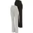 NEUN MONATE Umstandsleggings NEUN MONATE "2er Pack Umstands-Leggings mit geradem Bein", Damen, Gr. 36/38, N-Gr, schwarz-weiß (schwarz, graumeliert), Single Jersey, Obermaterial: 95% Baumwolle, 5% Elasthan.