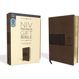 Zondervan Niv, Premium Gift Bible, Leathersoft, Brown, Red Letter, Comfort Print: