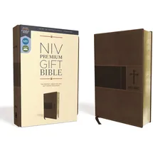 Zondervan Niv, Premium Gift Bible, Leathersoft, Brown, Red Letter, Comfort Print: