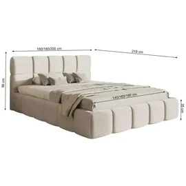 Selsey Cloudy 180 x 200 cm Beige