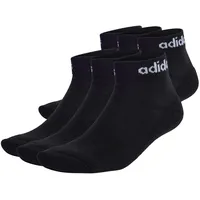 adidas Linear Cushioned Ankle Socken 6er Pack Schwarz 46-48