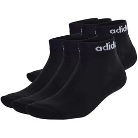 adidas Linear Cushioned Ankle Socken 6er Pack Schwarz 46-48