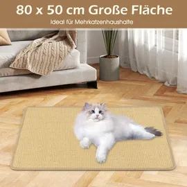 Costway Kratzmatte 80 x 50 cm beige