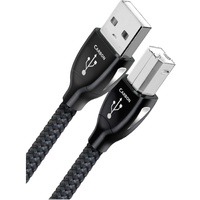audioquest 1,5 Meter Carbon USB-Kabel Typ A-B, Stecker/Stecker, Schwarz, USB 2.0, Schwarz