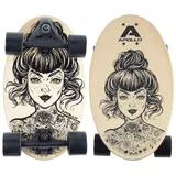 Apollo Mini-Longboard " Barrel Board " in Weird - holz/schwarz | Gr.: onesize