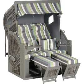 Sunny Smart Sunny Smart® Strandkorb Rustikal 405 Z XL bunt, grau Kunststoff, Holz, 9-teilig