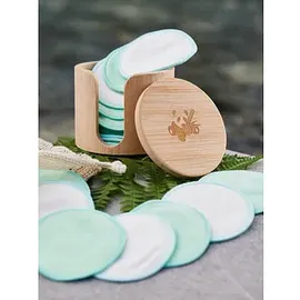 pandoo Abschminkpads waschbar 1-lagig weiß, 18 St.