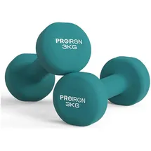 PROIRON Neopren Kurzhanteln Set 2X3 kg für Frauen Gymnastik Yoga Pilates