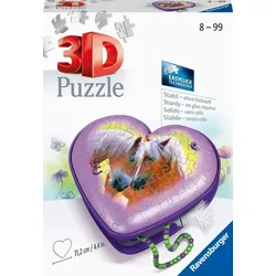Ravensburger  11171 Puzzle Herzschatulle - Pferde 3D 54 Teile 11171