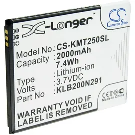 Cameron Sino Akku passend für Kazam Trooper 2 5.0 Akku KLB200N291