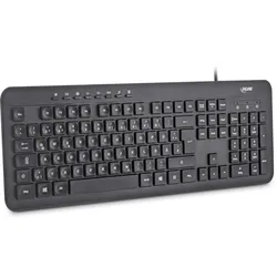 INLINE Design Keyboard, Tastatur, USB-Kabel, DE Layout, schwarz