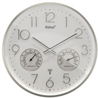 MEBUS Wanduhr weiß D: ca. 30 cm - weiß