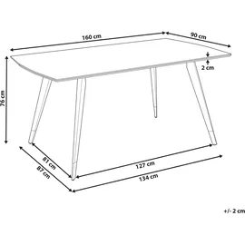 Beliani Esstisch, MOSSLE