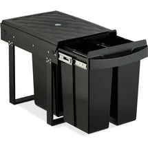 Relaxdays Einbaumülleimer 20 l Schwarz