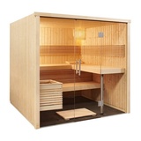 sentiotec Harvia Panorama Large Elementsauna aus Fichte Saunakabine ca.214x210x201 cm
