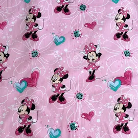 Disney Minnie Mouse Herzen Schwarz 160 x 200 cm + 70 x 80 cm