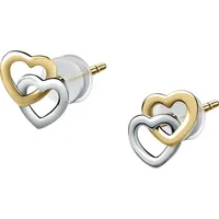 FAVS Ohrstecker 375er Gelbgold, 375er Weißgold Ohrringe Damen