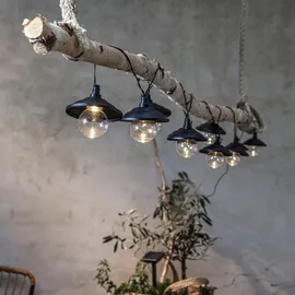 Star Trading LED-Solar-Lichterkette Globe Shade', schwarz