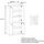 Vladon Logan Aktenschrank 82 x 37 x 185 cm grau