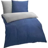 Traumschlaf Melange marine/grau 200 x 220 cm + 2 x 80 x 80 cm
