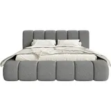 FEDVE Polsterbett, Anthrazit, Textil, 140x200 cm, Schlafzimmer, Betten, Polsterbetten