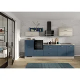 Impuls Küchen Küchenzeile Alby Blue 320 cm blau